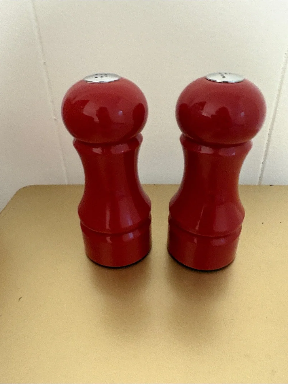 Longaberger Red Salt and Pepper Shakers